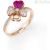 Amen RQURR-14 woman ring 925 Silver Love collection