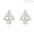 Stroili woman earrings 1669079 brass and zircons Waterfall collection