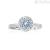 Mabina woman's aquamarine ring 523097-11 925 silver