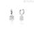 Four-leaf clover earrings with zircons Mabina woman 563319 Silver 925
