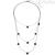 Breil Rockers TJ2813 steel IP Black woman necklace with studs