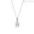 Le Bebè LBB151 Baby Necklace White Gold with diamonds pave