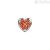Heart element White Gold with rubies Donna Oro Elements DCHR7398