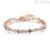 Symphonia Brosway BYM68 women's bracelet in steel PVD Rose Gold with gray crystals