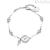 Chakra wishbone bracelet BHKB041 316L steel