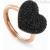Black heart ring Nomination woman 147910/020 925 Silver Easychic collection