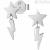 Nomination star and lightning bolt earrings woman 028103/050 steel Stardust collection