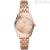 Fossil ES4898 woman time only watch in Rose Gold steel Scarlette Mini collection