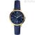 Jacqueline woman time only watch Fossil ES5023 steel leather strap