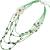 Ottaviani flower necklace 500536C metal with agate stone and mother of pearl