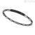 Zancan men's carbon bracelet Hi-Teck EHB254 black PVD steel