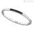 Zancan men's carbon bracelet Hi-Teck EHB260 black PVD steel