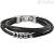 Fossil Vintage Casual men's bracelet JF03183040 in leather and steel