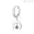 Brosway Chakra BHKE007 crescent earring in 316L steel with crystal