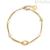 Brosway Chakra star bracelet BHKB026 316L steel PVD Gold with crystal
