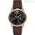 Emporio Armani watch only time man AR11337 steel PVD Rose Gold leather strap