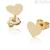 Roberto Giannotti girl heart earrings Rose Gold NKT270 Giardino degli Angeli collection
