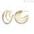 PD Paola Cavalier spiral earrings AR01-248-U 925 silver with zircons