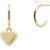 Engrave Me Earrings L'Absolu PD Paola AR01-364-U 925 Silver Gold Plating