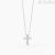 Mabina woman cross necklace 553015 925 silver with zircons