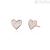 Mabina woman heart earrings 563255 925 silver rose with zircons