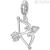 Charm bow and arrow Rosato woman RZ155R Silver 925 Stories collection
