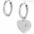 Nomination Magic heart earrings 028405/022 steel with crystals