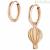 Hot air balloon earrings Rose Gold Nomination Magic 028406/045 steel with zircon