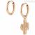 Cactus earrings Rose Gold Nomination Magic 028406/046 steel with zircon
