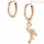 Flamingo earrings Rose Gold Nomination Magic 028406/048 steel with zircon