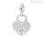 Woman's Rosy Padlock Charm RZ057R Silver 925 Stories collection