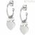 Nomination earrings heart and Melodie pearls 147713/001 316 steel