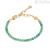 Breil women's green Kaleido bracelet TJ2999 gold-colored steel with aventurine