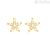 Stroili starfish earrings Yellow Gold with zircons 1415929 Bon Ton collection