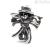 Trollbeads Scarecrow Beads Silver TAGBE-20196. Beads made of silver in the shape of a scarecrow