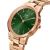 Daniel Wellington Iconic Link Emerald 32mm Rose Gold women's watch DW00100420 green dial
