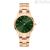 Orologio Daniel Wellington Iconic Link Emerald 32mm Rose Gold donna DW00100420 quadrante verde
