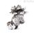 July Waterlily Beads Silver Trollbeads TAGBE-00033