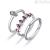 Brosway Symphonia BYM93C 316L steel ring set with crystals size 16