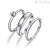Set anelli Brosway Symphonia BYM95D acciaio 316L con cristalli misura 18