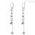 Symphonia Brosway pendant earrings BYM87 with white Swarovski