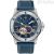 Bulova Marine Star automatic men's watch 98A282 blue silicone strap