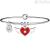 Kidult Winged Heart women's bracelet 731893 steel with Love crystals