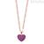 Ruby heart necklace Mabina woman 553410 Silver 925