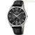Festina Retro man time only watch black steel F6857 / A leather strap