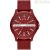 Armani Exchange men's red silicone watch only time AX2422