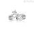 Trilogy ring woman Mabina Silver with zircons 523037/15 size 15
