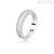 Double ring woman Mabina Argento with zircons 523140/11 size 11