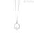 Mabina circle necklace with pearl 553259 925 silver with white zircons
