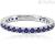 Eternity ring with blue zircons Mabina woman Silver 523214-11.